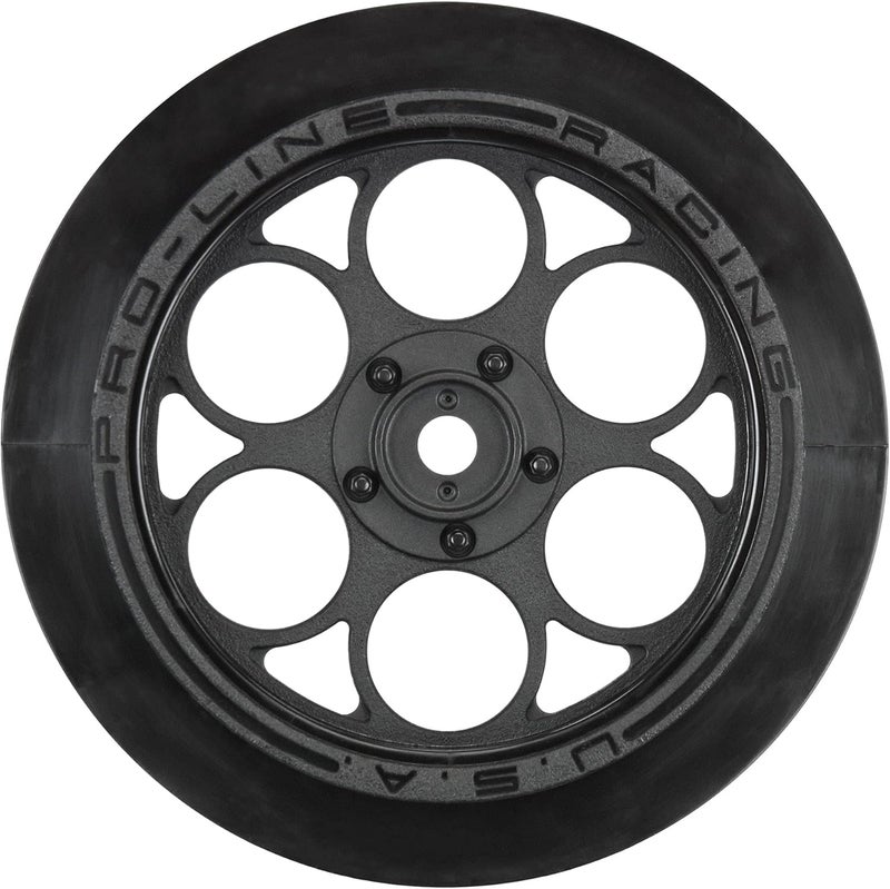PROLINE Racing Showtime Front Runner 2.2/2.7 Blk FRNT Drag Whls PRO280303 RC Tire - Image 1